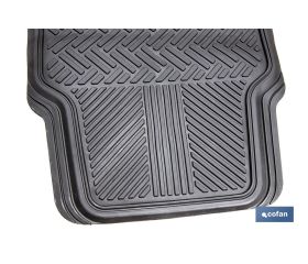 JUEGO DE ALFOMBRILLAS DE PVC PARA AUTOMÓVIL 4 UDS.