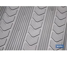 JUEGO DE ALFOMBRILLAS DE PVC PARA AUTOMÓVIL 4 UDS.