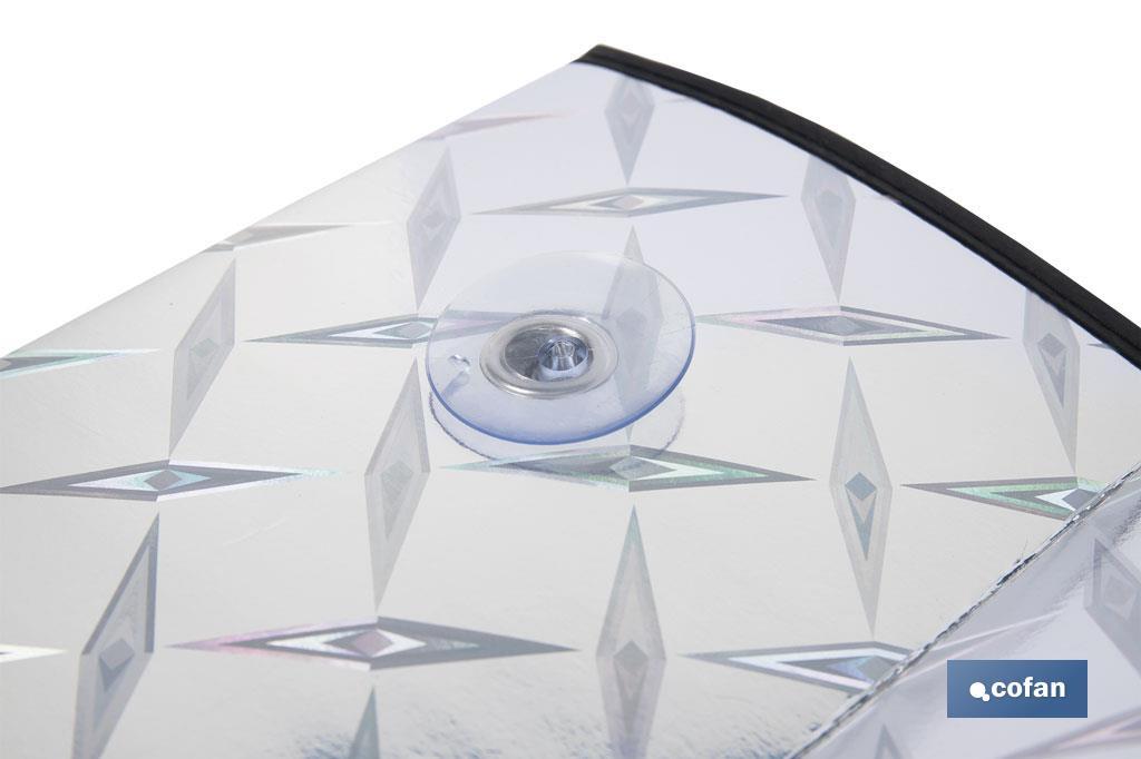 PARASOL ALUMINIZADO EFECTO LÁSER CON VENTOSAS 70 X 150 CM