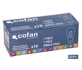 LÁMPARA COFAN P21W (BA15s) 12V venta unitaria