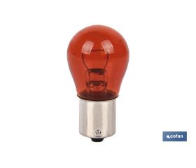 LÁMPARA COFAN P21W 12V (BA15s) AMBAR venta unitaria