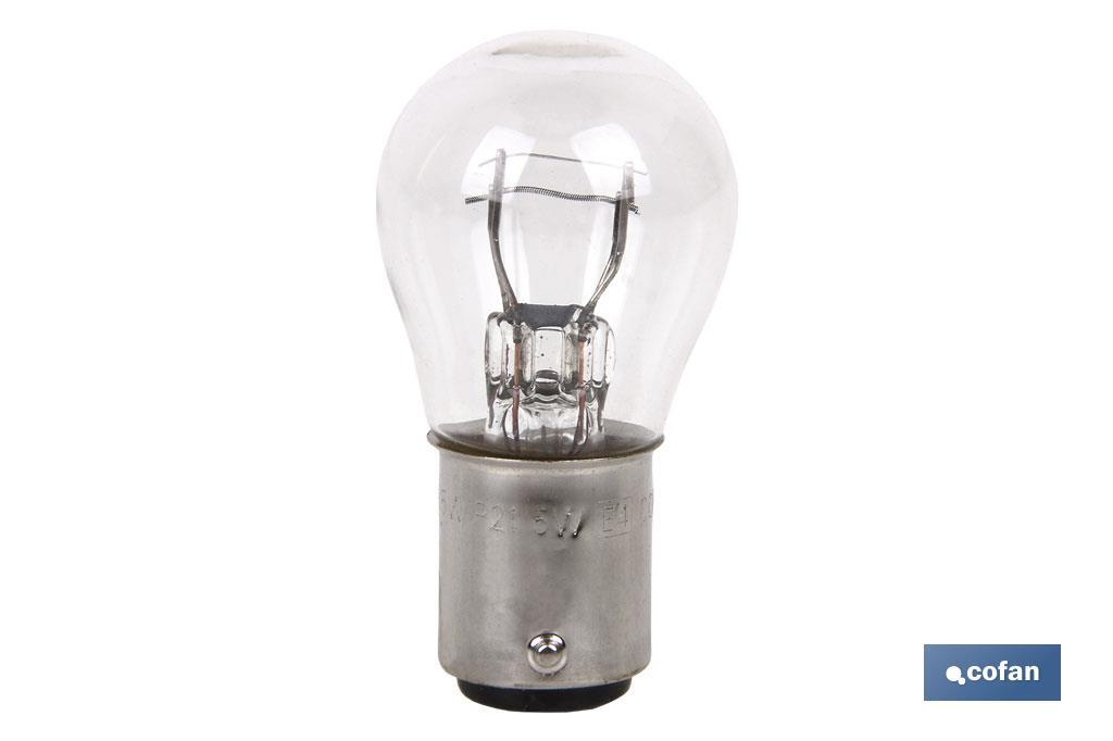 LÁMPARA COFAN 2 POLOS P21/5W (BAY15d) 12V