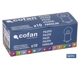LÁMPARA COFAN PILOTO R5W (BA15s SCC) 12V venta unitaria