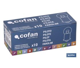 LÁMPARA COFAN PILOTO R10W (BA15s SCC) 12V venta unitaria