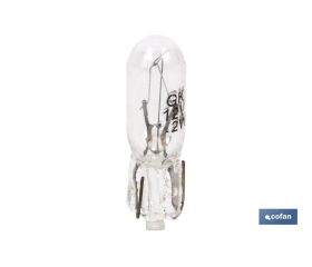 LÁMPARA S/CASQUILLO W1,2-T5 12V venta unitaria