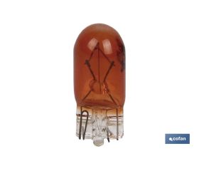 LÁMPARA S/CASQUILLO W5W 12V AMBAR venta unitaria