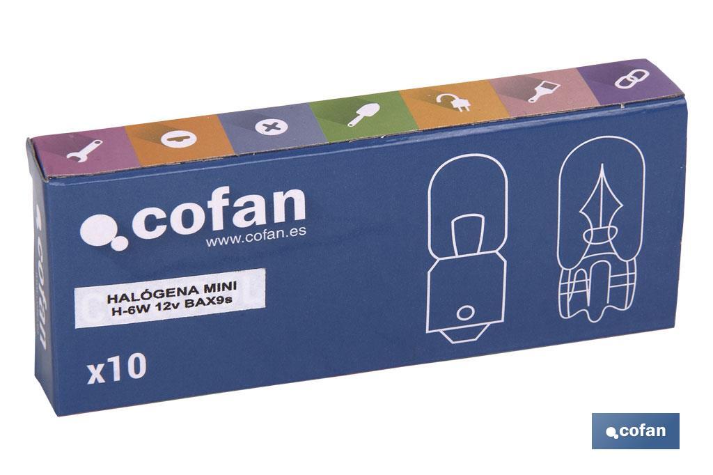LÁMPARA HALÓGENA COFAN MINI H-6 W 12 V