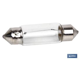 LÁMPARA PLAFONIER C10W (11X38mm) 12V venta unitaria