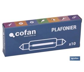 LÁMPARA PLAFONIER C10W (11X38mm) 12V venta unitaria