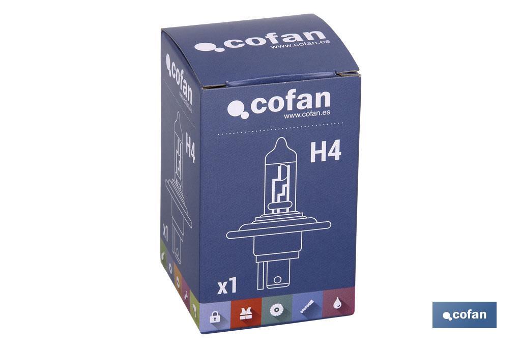 LÁMPARA HALÓGENA COFAN H4 (P43T) 24V 75/70W