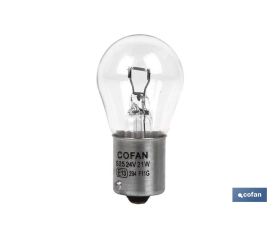 LÁMPARA COFAN 1 POLO P21W (BA15s) 24V venta unitaria