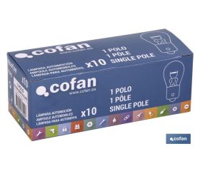 LÁMPARA COFAN 1 POLO P21W (BA15s) 24V venta unitaria
