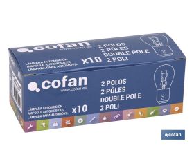 LÁMPARA COFAN 2 POLOS P21/5W (BA15d) 24V venta unitaria