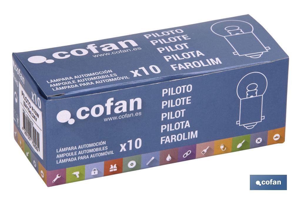 LÁMPARA COFAN PILOTO R10W (BA15s) 24V