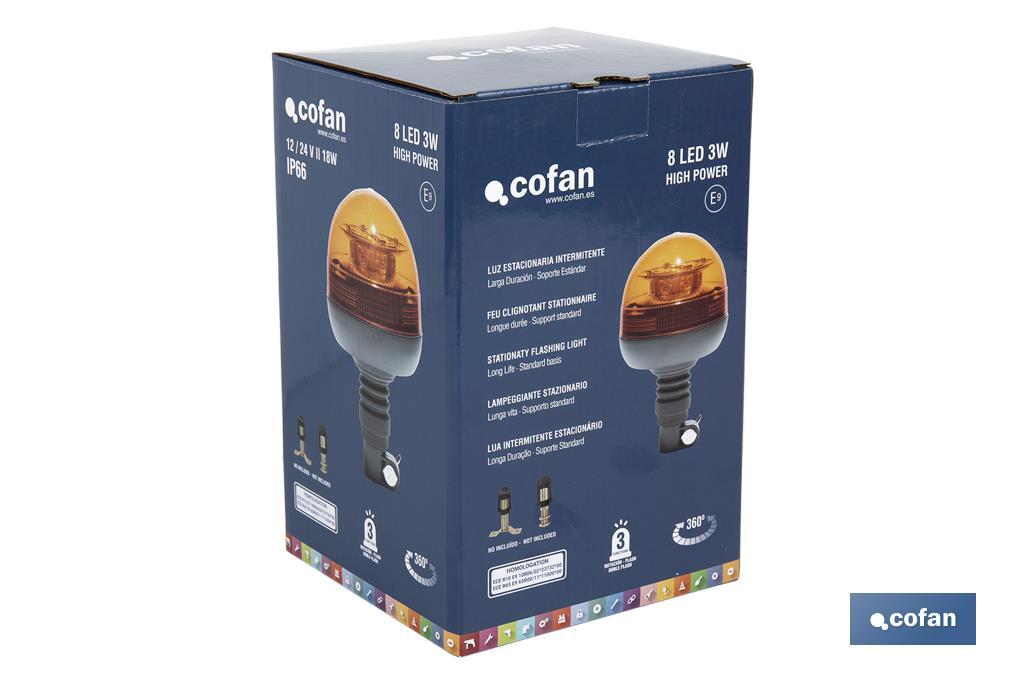 LUZ LED ESTACIONARIA ECE R65 SOPORTE 12/24V IP66