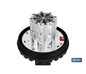 LUZ LED ESTACIONARIA DESTELLANTE ECE R65 SOPORTE 12/24V IP66