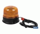 Luz Estacionaria destellante Led Naranja Clase 1 | ECE R65 | Para soporte con imán o tornillo de 12/24 V | Clasificación de Protección IP66