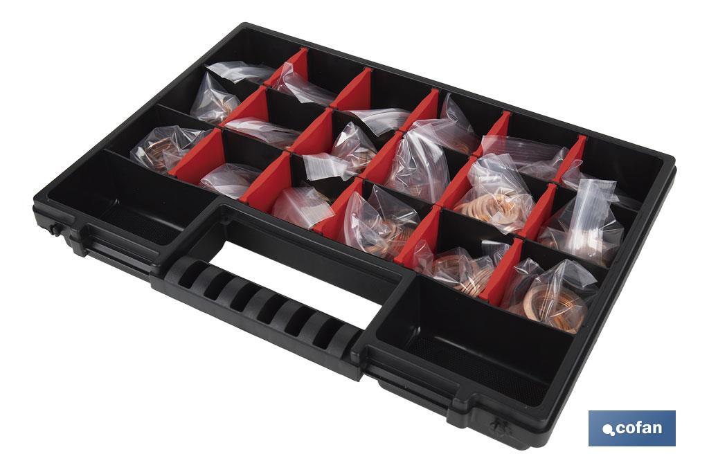 MALETIN 400 ARANDELAS DE COBRE