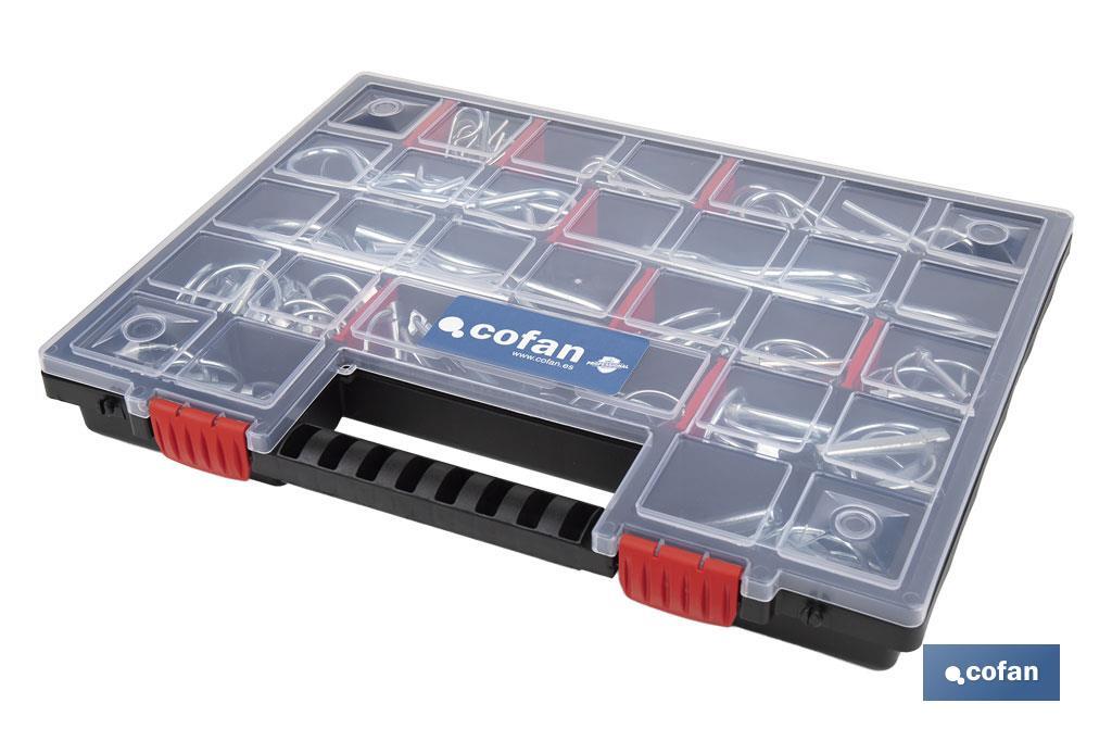 MALETÍN SURTIDO PASADORES R Y ANILLA (120 PCS)