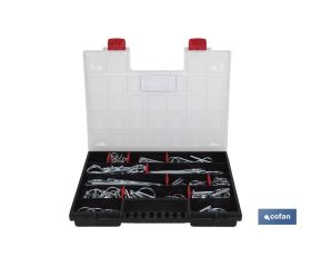 MALETÍN SURTIDO PASADORES R Y ANILLA (120 PCS)