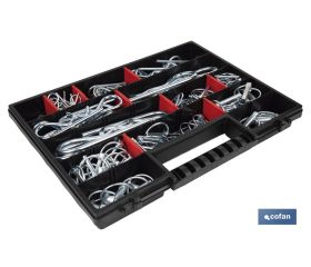 MALETÍN SURTIDO PASADORES R Y ANILLA (120 PCS)