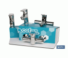 Kit de Grifería con Expositor para Grifos de Baño Modelo Ross | Ideal para exponer grifos | Capacidad de 5 unidades