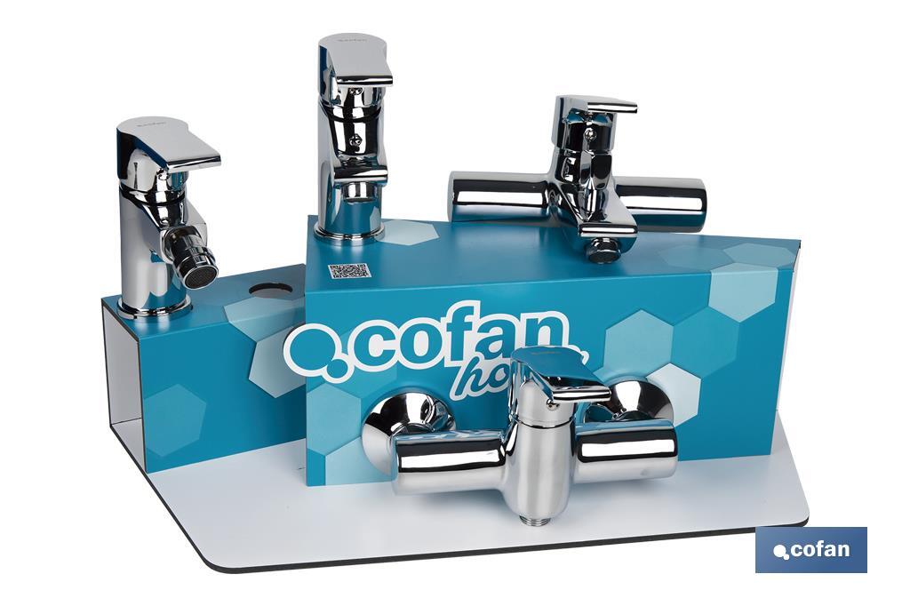 KIT DE GRIFERIA + EXPOSITOR MODELO ROSS