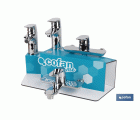 Kit de Grifería con Expositor para Grifos de Baño Modelo Rift | Ideal para exponer grifos | Capacidad de 5 unidades