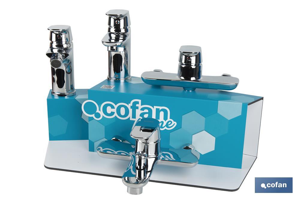 KIT DE GRIFERIA + EXPOSITOR MODELO RIFT