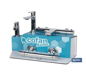 Kit de Grifería con Expositor para Grifos de Baño Modelo Matheson | Ideal para exponer grifos | Capacidad de 5 unidades