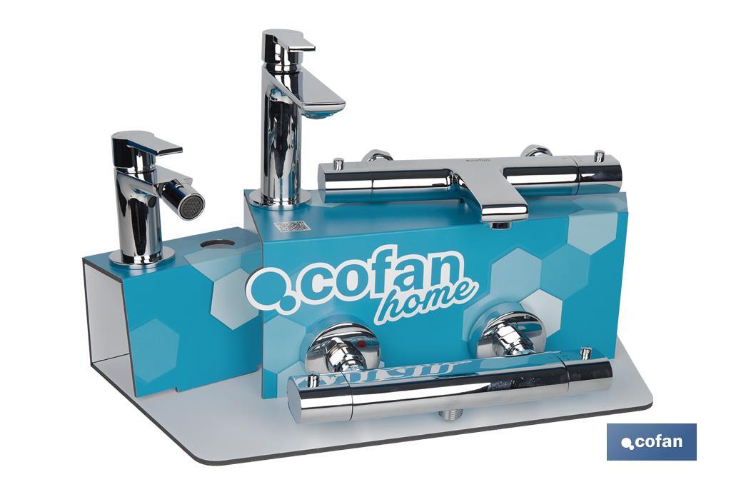 KIT DE GRIFERIA + EXPOSITOR MODELO MATHESON