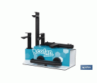 Kit de Grifería con Expositor para Grifos de Baño Modelo Kerch | Ideal para exponer grifos | Capacidad de 5 unidades