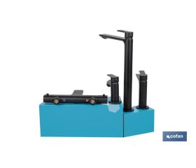 KIT DE GRIFERIA + EXPOSITOR MODELO KERCH