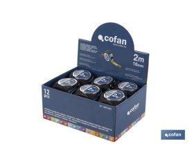 EXPOSITOR FLEXÓMETRO STANDARD + MOSQUETÓN 12 UDS.