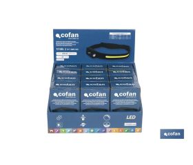 EXPOSITOR LINTERNA DUAL DE CABEZA 12 UDS