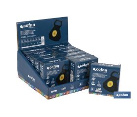 Expositor de Linternas Pequeñas Cob Led Recargables | Incluye 12 Unidades