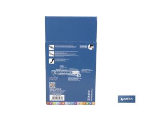 EXPOSITOR DE CÚTER ANTIDESLIZANTE HEAVY DUTY 18 MM 12 UDS.