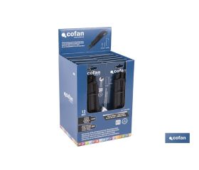 EXPOSITOR DE CÚTER ANTIDESLIZANTE HEAVY DUTY 25 MM 12 UDS.