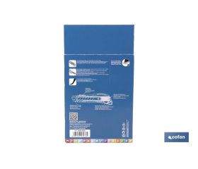 EXPOSITOR DE CÚTER ANTIDESLIZANTE HEAVY DUTY 25 MM 12 UDS.