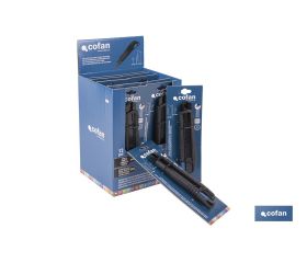 EXPOSITOR DE CÚTER ANTIDESLIZANTE HEAVY DUTY 25 MM 12 UDS.