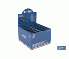Expositor para flexómetros con protección de goma de Cofan | Incluyen los flexómetros | Varias medidas y capacidades