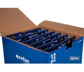 EXPOSITOR DE FLEXÓMETROS CON PROTECCIÓN DE GOMA 19 MM X 3 M 12 UDS.