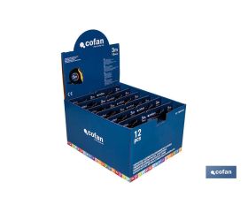 EXPOSITOR DE FLEXÓMETROS CON PROTECCIÓN DE GOMA 19 MM X 3 M 12 UDS.