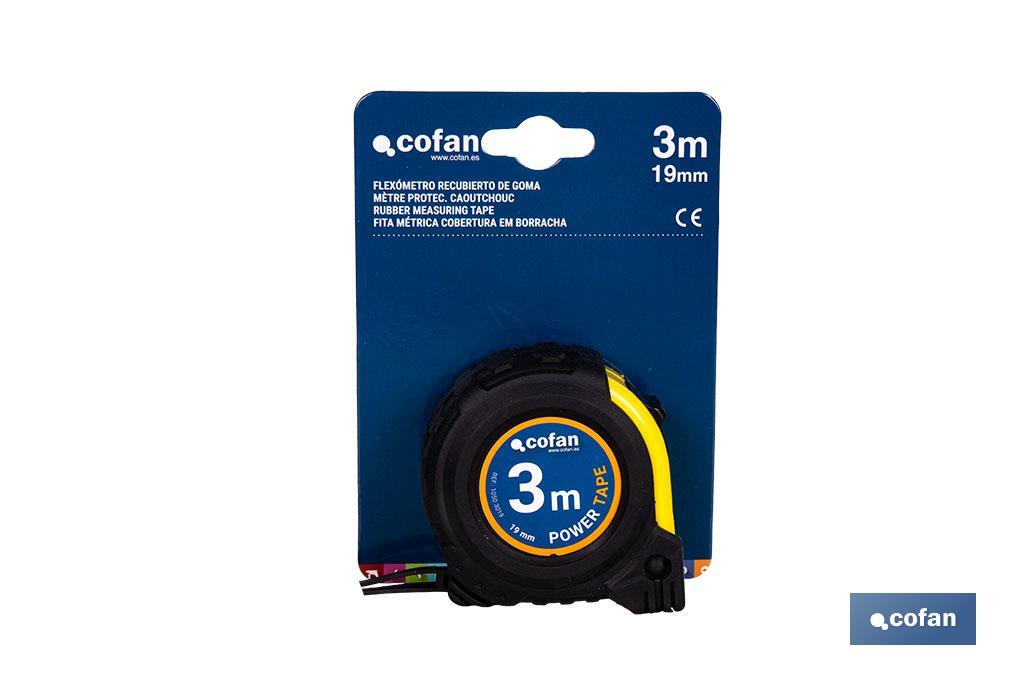 EXPOSITOR DE FLEXÓMETROS CON PROTECCIÓN DE GOMA 19 MM X 3 M 12 UDS.