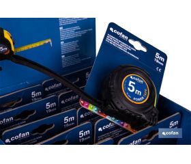 EXPOSITOR DE FLEXÓMETROS CON PROTECCIÓN DE GOMA 19 MM X 5 M 12 UDS.