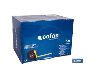 EXPOSITOR DE FLEXÓMETROS CON PROTECCIÓN DE GOMA 25 MM X 5 M 6 UDS.