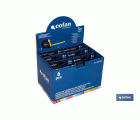 EXPOSITOR DE FLEXÓMETROS CON PROTECCIÓN DE GOMA 25 MM X 5 M 6 UDS.