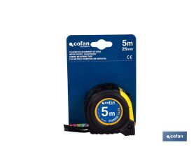 EXPOSITOR DE FLEXÓMETROS CON PROTECCIÓN DE GOMA 25 MM X 5 M 6 UDS.