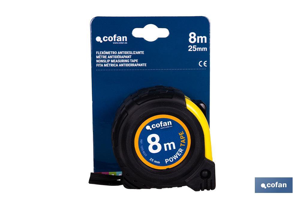 EXPOSITOR DE FLEXÓMETROS CON PROTECCIÓN DE GOMA 25 MM X 8 M 6 UDS.