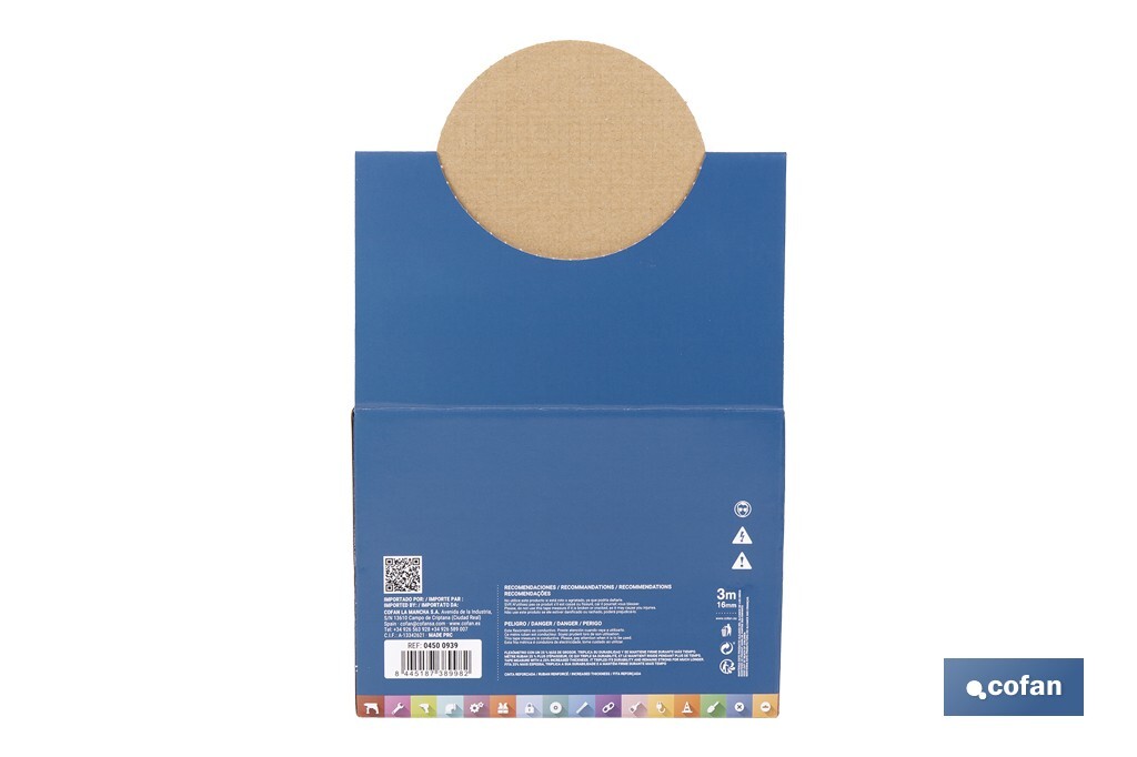 EXPOSITOR DE FLEXÓMETROS ANTIDESLIZANTES 16 MM X 3 M 12 UDS.